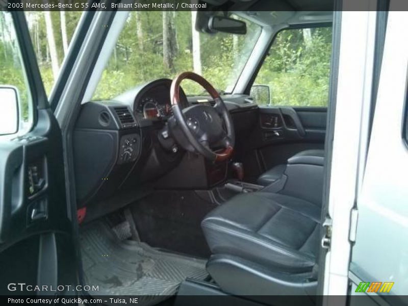 Brilliant Silver Metallic / Charcoal 2003 Mercedes-Benz G 55 AMG