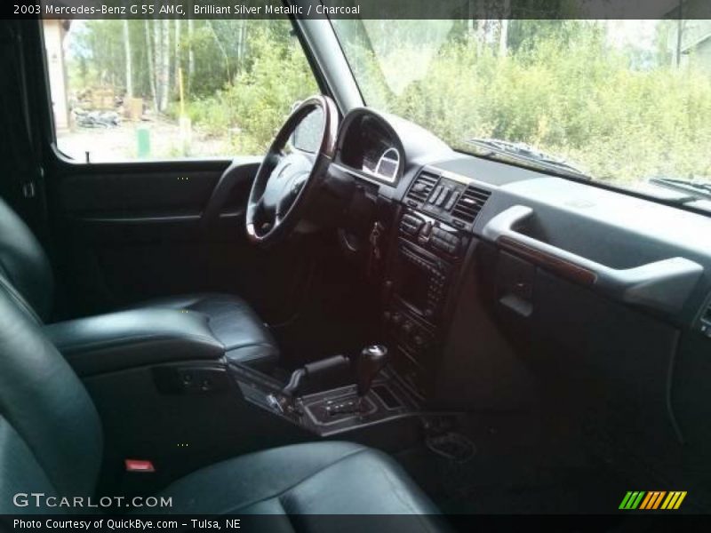 Brilliant Silver Metallic / Charcoal 2003 Mercedes-Benz G 55 AMG