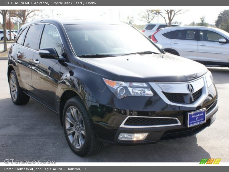 Crystal Black Pearl / Ebony 2010 Acura MDX Advance