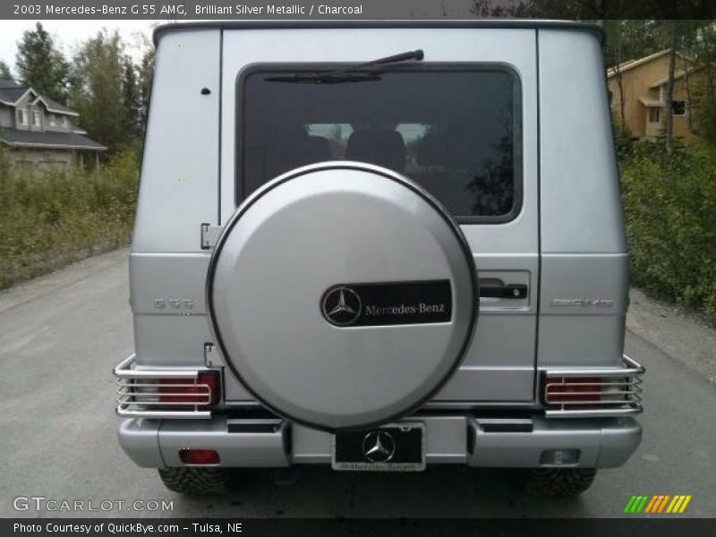 Brilliant Silver Metallic / Charcoal 2003 Mercedes-Benz G 55 AMG