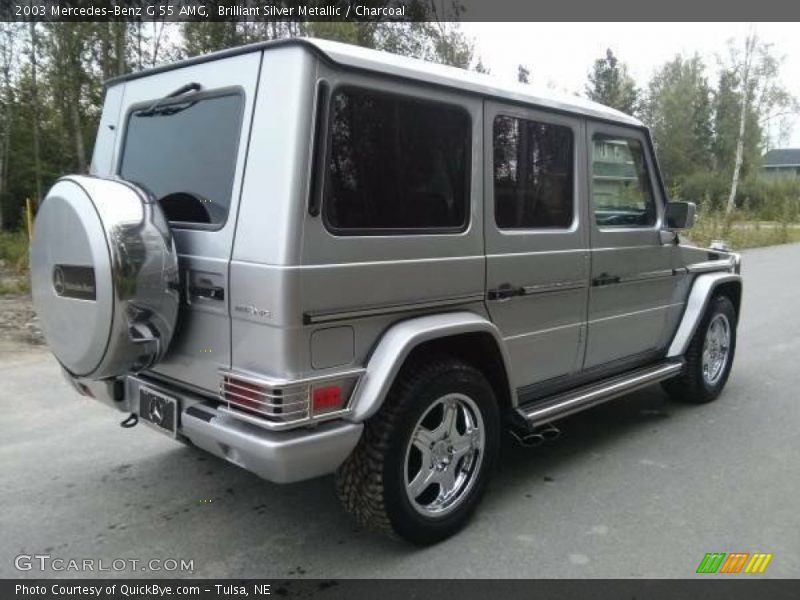 Brilliant Silver Metallic / Charcoal 2003 Mercedes-Benz G 55 AMG