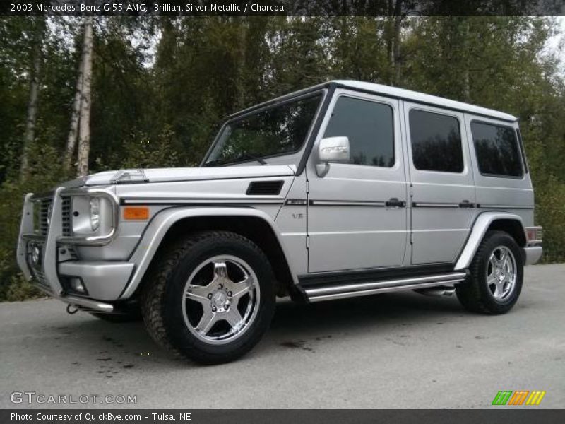 Brilliant Silver Metallic / Charcoal 2003 Mercedes-Benz G 55 AMG