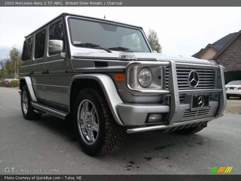 Brilliant Silver Metallic / Charcoal 2003 Mercedes-Benz G 55 AMG