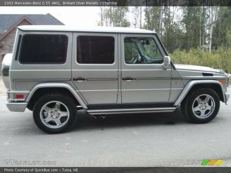 Brilliant Silver Metallic / Charcoal 2003 Mercedes-Benz G 55 AMG