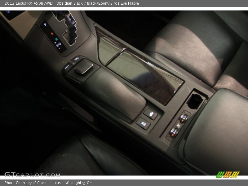 Obsidian Black / Black/Ebony Birds Eye Maple 2013 Lexus RX 450h AWD