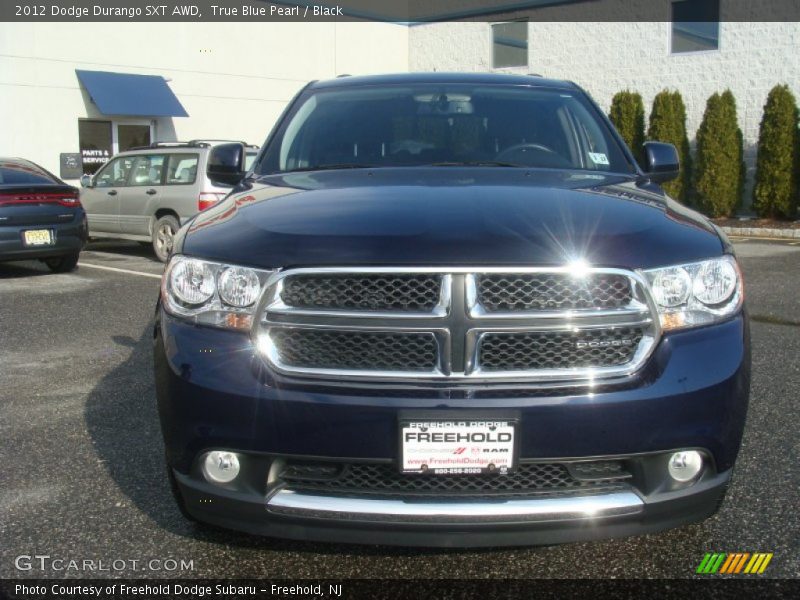 True Blue Pearl / Black 2012 Dodge Durango SXT AWD