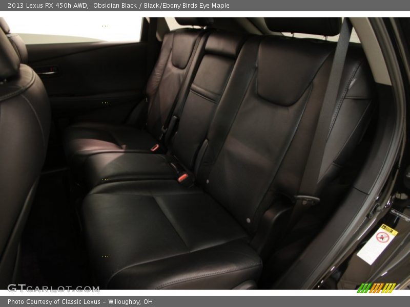 Obsidian Black / Black/Ebony Birds Eye Maple 2013 Lexus RX 450h AWD