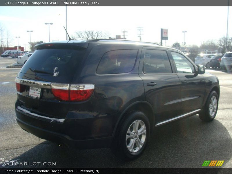 True Blue Pearl / Black 2012 Dodge Durango SXT AWD