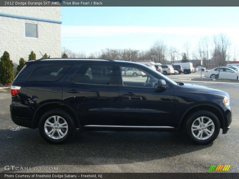 True Blue Pearl / Black 2012 Dodge Durango SXT AWD