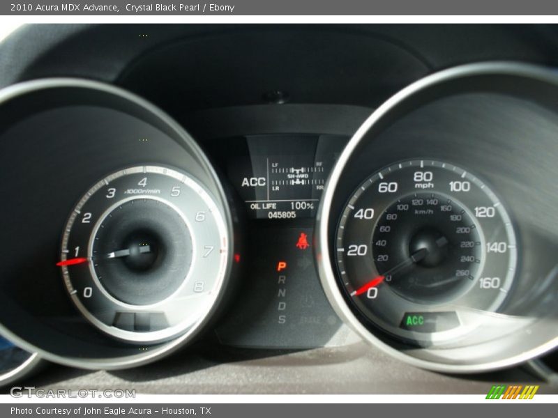 Crystal Black Pearl / Ebony 2010 Acura MDX Advance