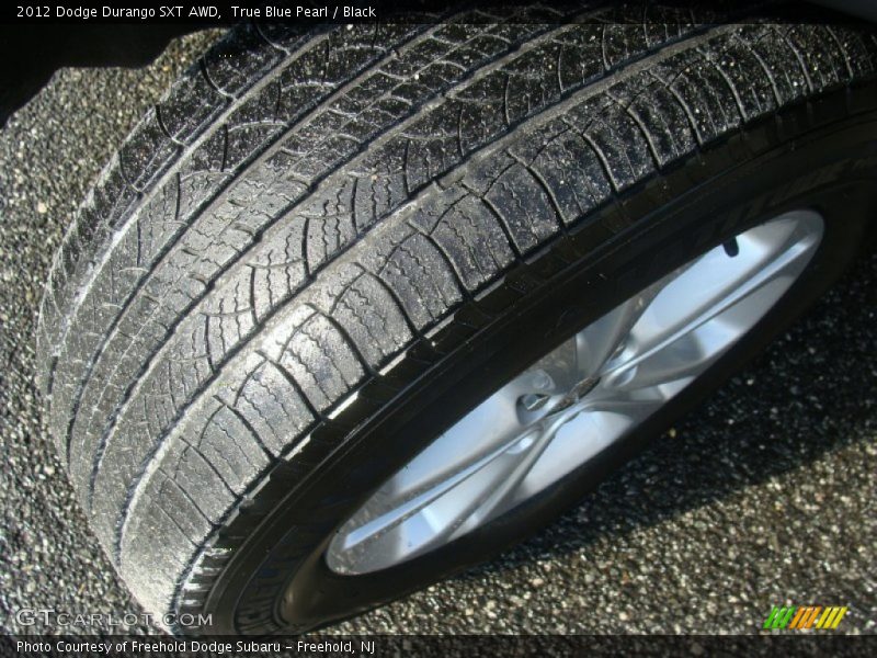 True Blue Pearl / Black 2012 Dodge Durango SXT AWD