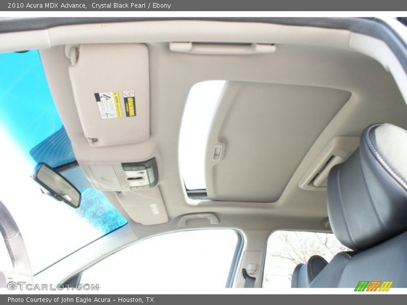 Crystal Black Pearl / Ebony 2010 Acura MDX Advance