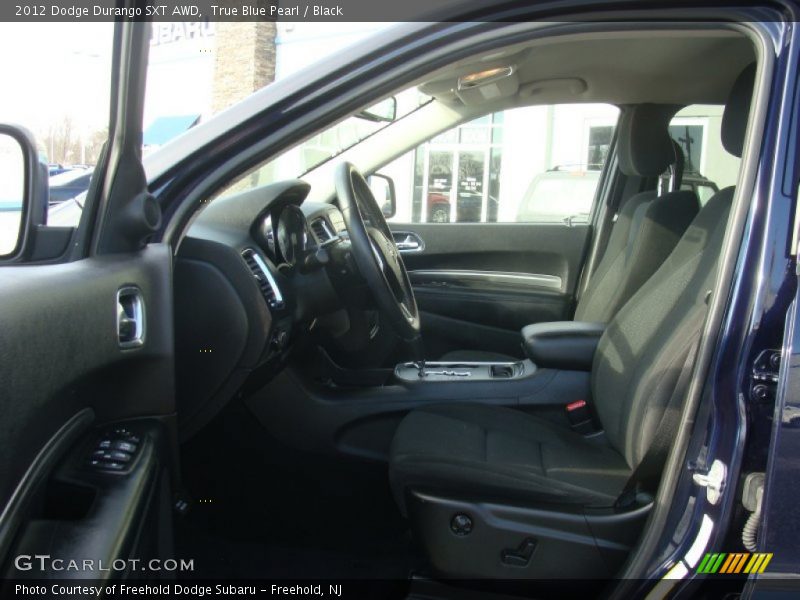 True Blue Pearl / Black 2012 Dodge Durango SXT AWD