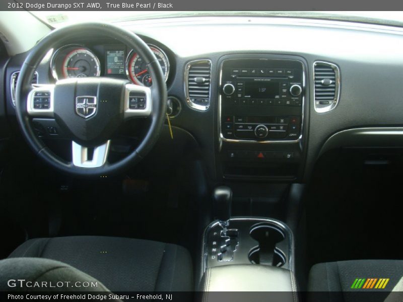 True Blue Pearl / Black 2012 Dodge Durango SXT AWD