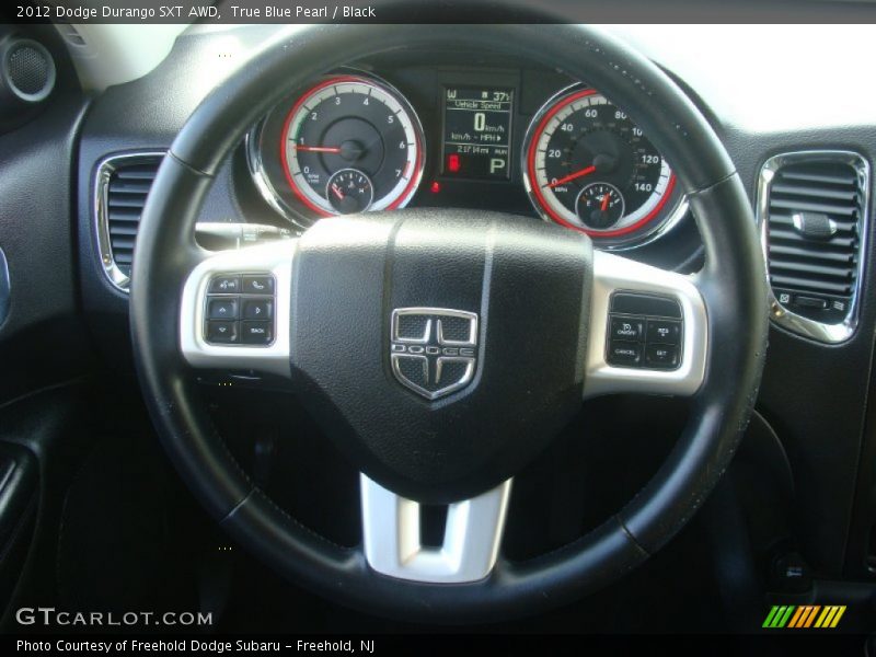 True Blue Pearl / Black 2012 Dodge Durango SXT AWD