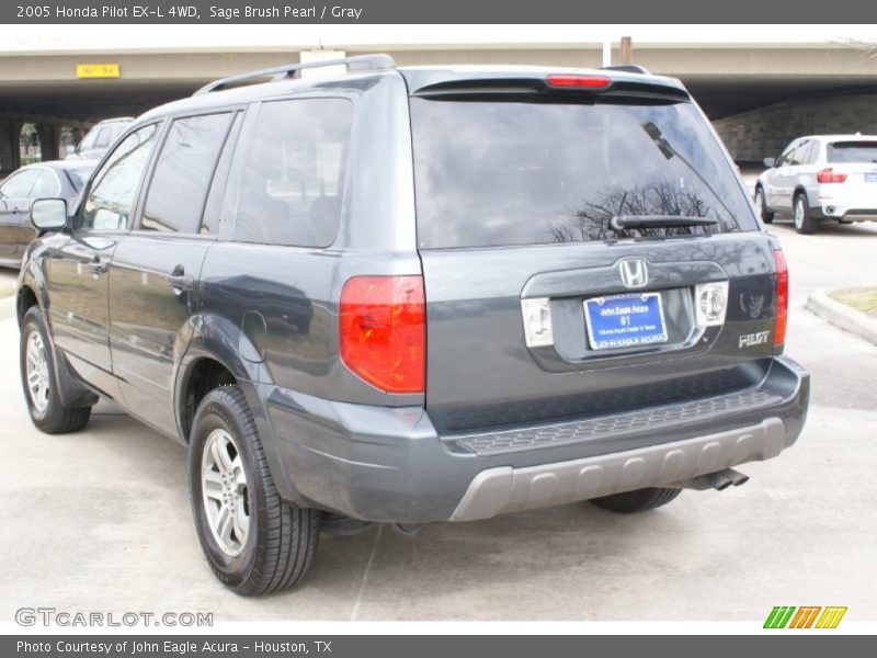 Sage Brush Pearl / Gray 2005 Honda Pilot EX-L 4WD