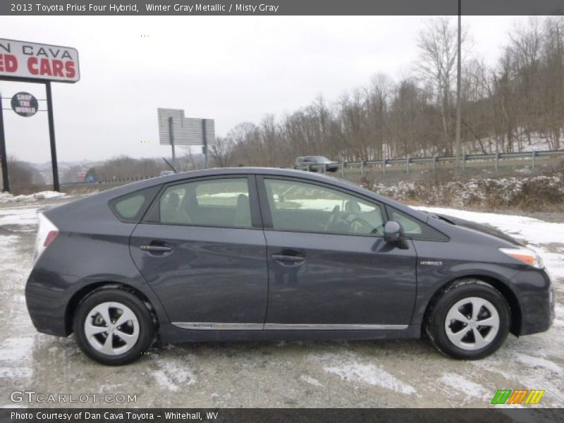 Winter Gray Metallic / Misty Gray 2013 Toyota Prius Four Hybrid