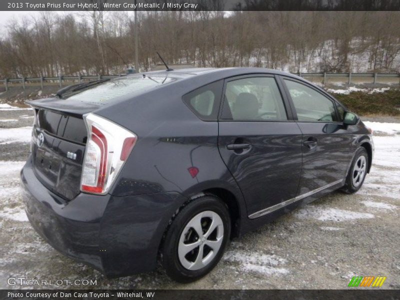 Winter Gray Metallic / Misty Gray 2013 Toyota Prius Four Hybrid