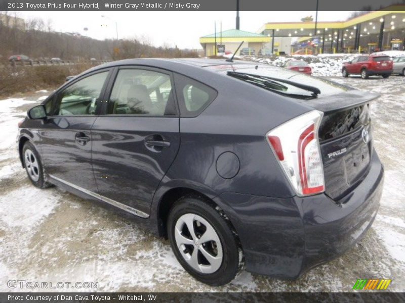 Winter Gray Metallic / Misty Gray 2013 Toyota Prius Four Hybrid