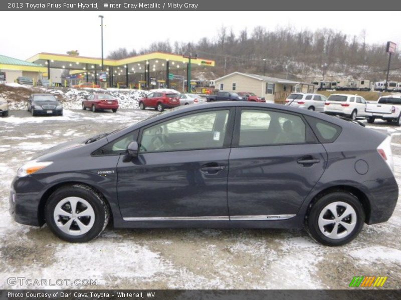 Winter Gray Metallic / Misty Gray 2013 Toyota Prius Four Hybrid