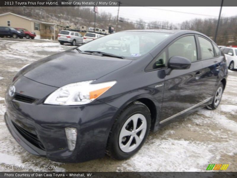 Winter Gray Metallic / Misty Gray 2013 Toyota Prius Four Hybrid