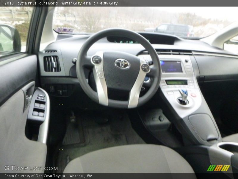 Winter Gray Metallic / Misty Gray 2013 Toyota Prius Four Hybrid