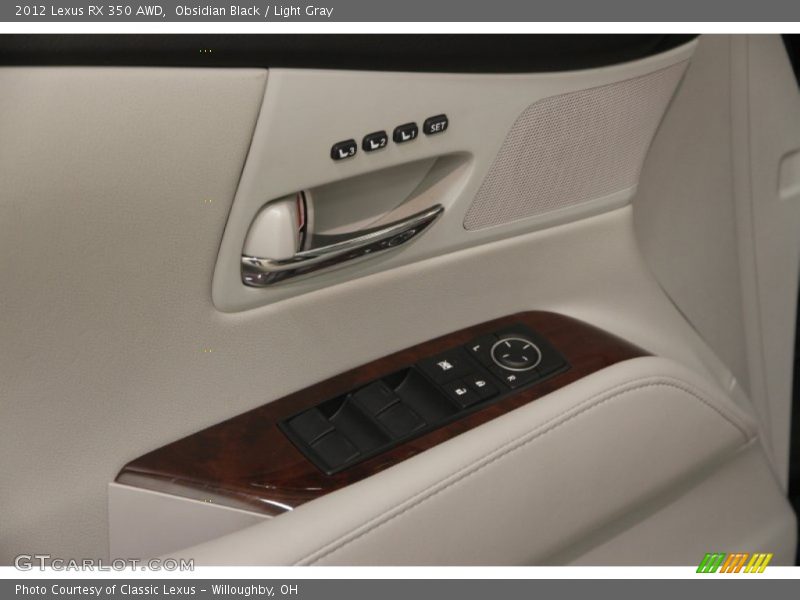 Obsidian Black / Light Gray 2012 Lexus RX 350 AWD