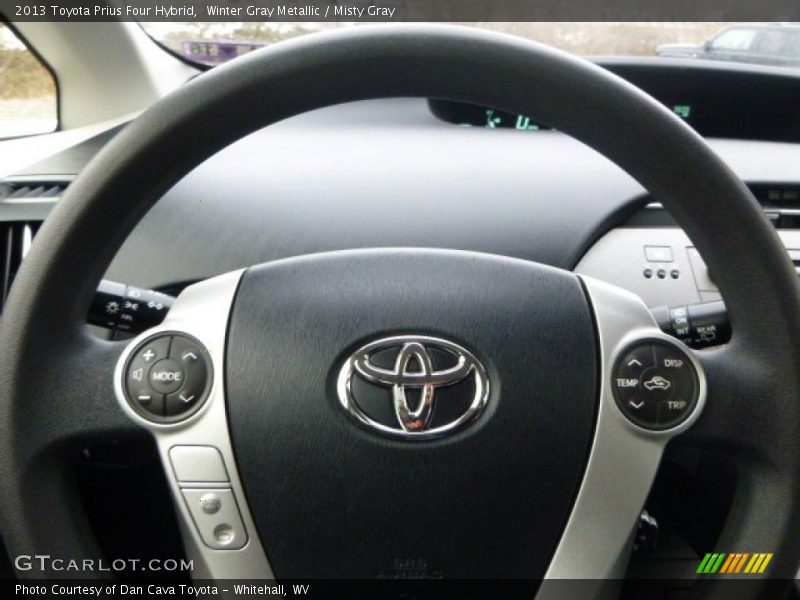 Winter Gray Metallic / Misty Gray 2013 Toyota Prius Four Hybrid