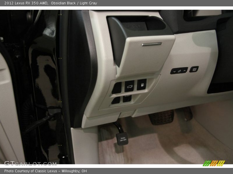 Obsidian Black / Light Gray 2012 Lexus RX 350 AWD