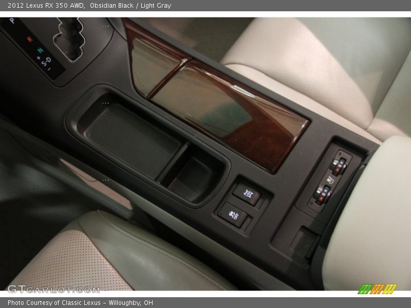 Obsidian Black / Light Gray 2012 Lexus RX 350 AWD