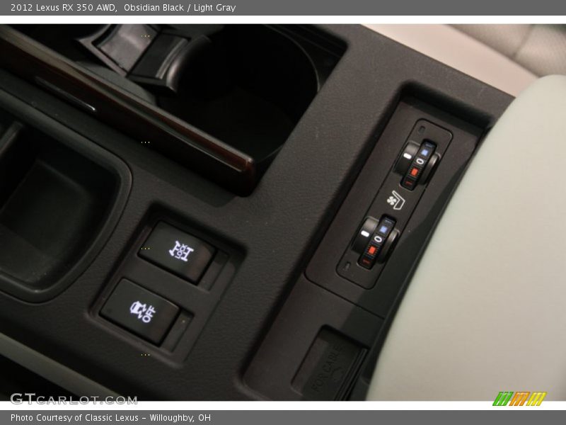 Obsidian Black / Light Gray 2012 Lexus RX 350 AWD