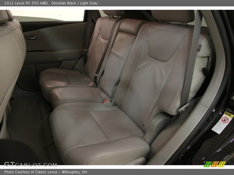 Obsidian Black / Light Gray 2012 Lexus RX 350 AWD