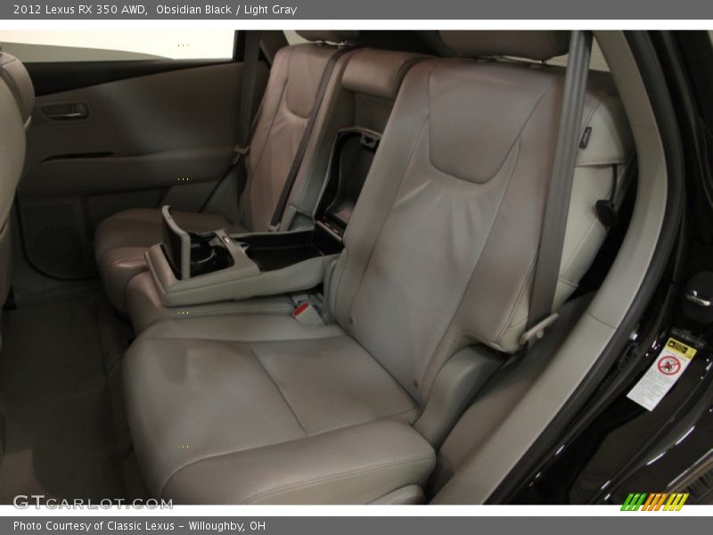 Obsidian Black / Light Gray 2012 Lexus RX 350 AWD