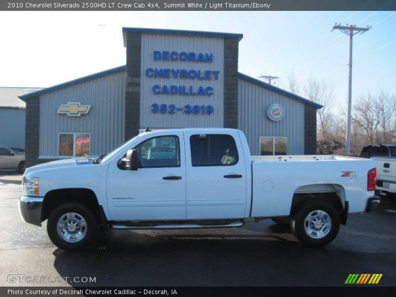 Summit White / Light Titanium/Ebony 2010 Chevrolet Silverado 2500HD LT Crew Cab 4x4