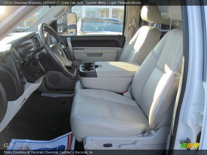 Summit White / Light Titanium/Ebony 2010 Chevrolet Silverado 2500HD LT Crew Cab 4x4