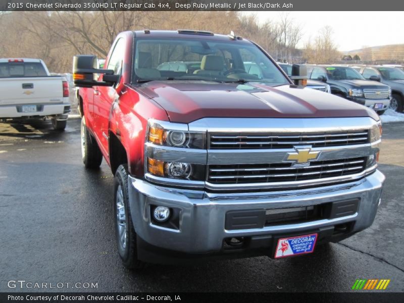 Deep Ruby Metallic / Jet Black/Dark Ash 2015 Chevrolet Silverado 3500HD LT Regular Cab 4x4