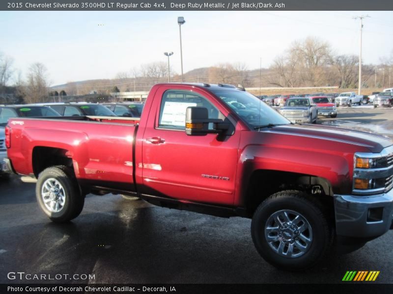 Deep Ruby Metallic / Jet Black/Dark Ash 2015 Chevrolet Silverado 3500HD LT Regular Cab 4x4
