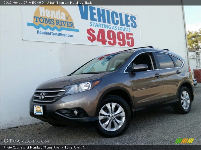 Urban Titanium Metallic / Black 2012 Honda CR-V EX 4WD
