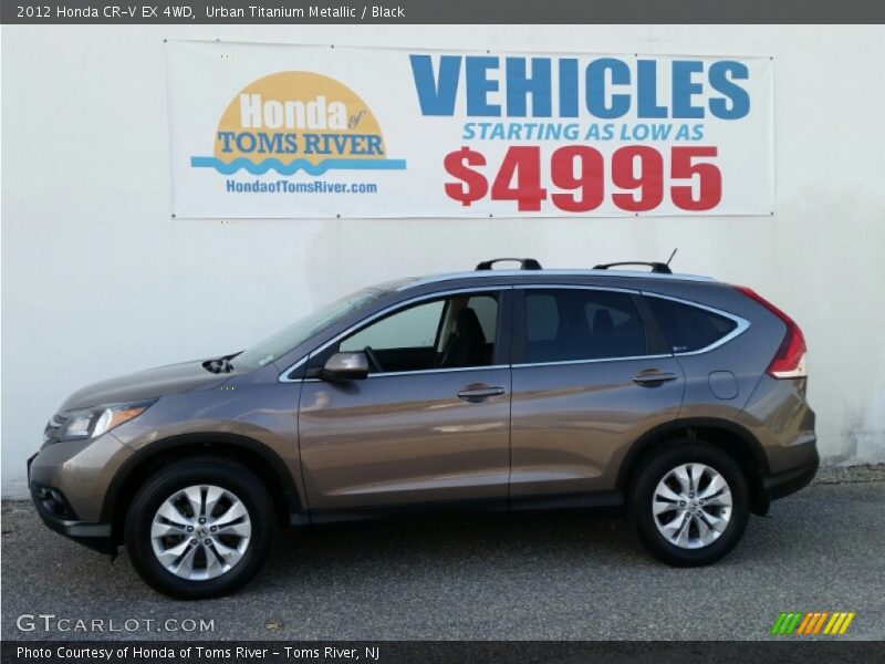 Urban Titanium Metallic / Black 2012 Honda CR-V EX 4WD