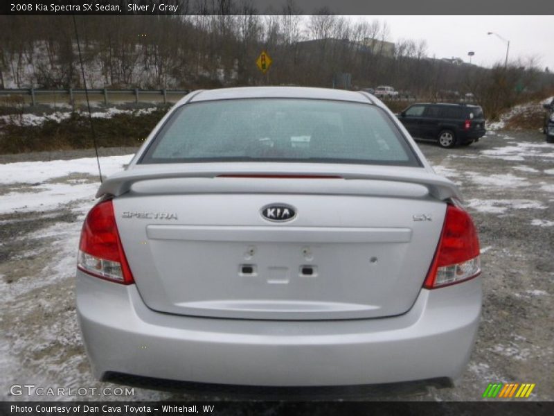 Silver / Gray 2008 Kia Spectra SX Sedan