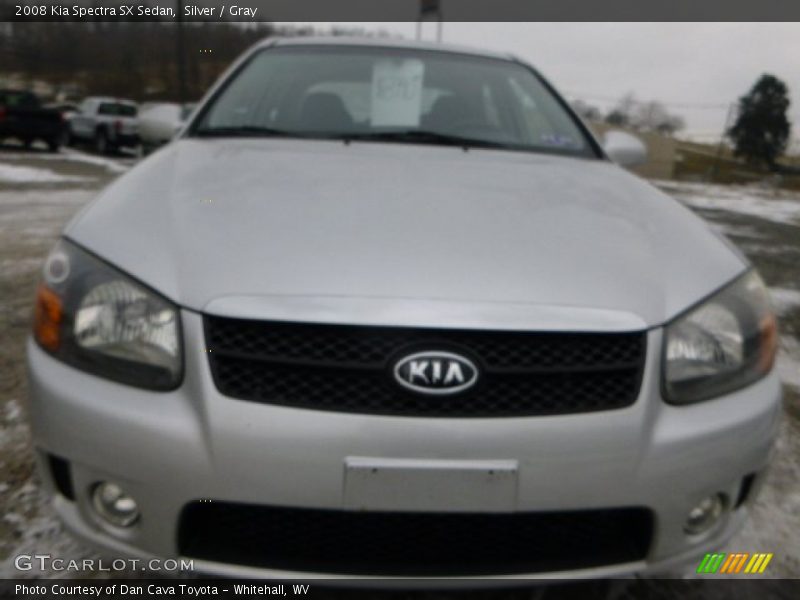 Silver / Gray 2008 Kia Spectra SX Sedan