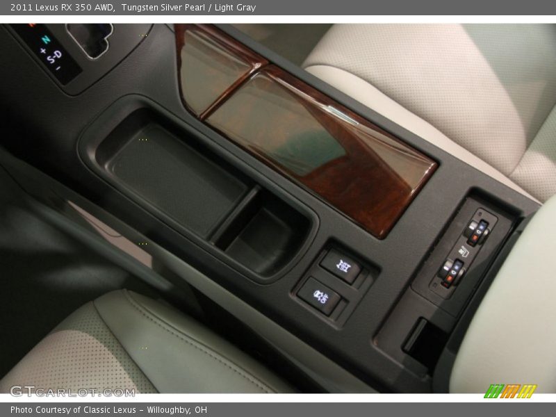 Tungsten Silver Pearl / Light Gray 2011 Lexus RX 350 AWD