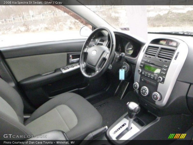 Silver / Gray 2008 Kia Spectra SX Sedan