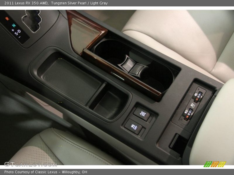 Tungsten Silver Pearl / Light Gray 2011 Lexus RX 350 AWD