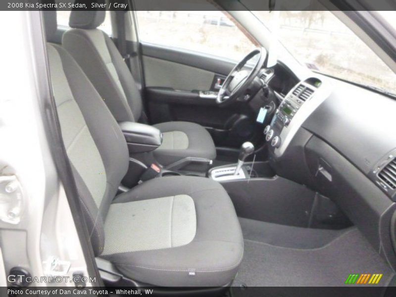 Silver / Gray 2008 Kia Spectra SX Sedan
