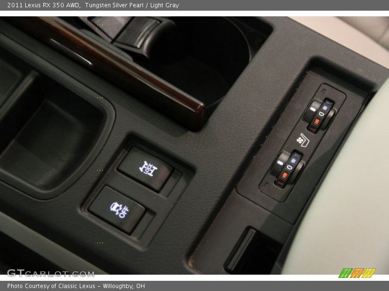 Tungsten Silver Pearl / Light Gray 2011 Lexus RX 350 AWD