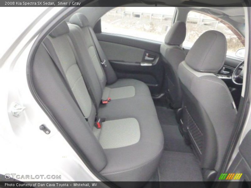 Silver / Gray 2008 Kia Spectra SX Sedan