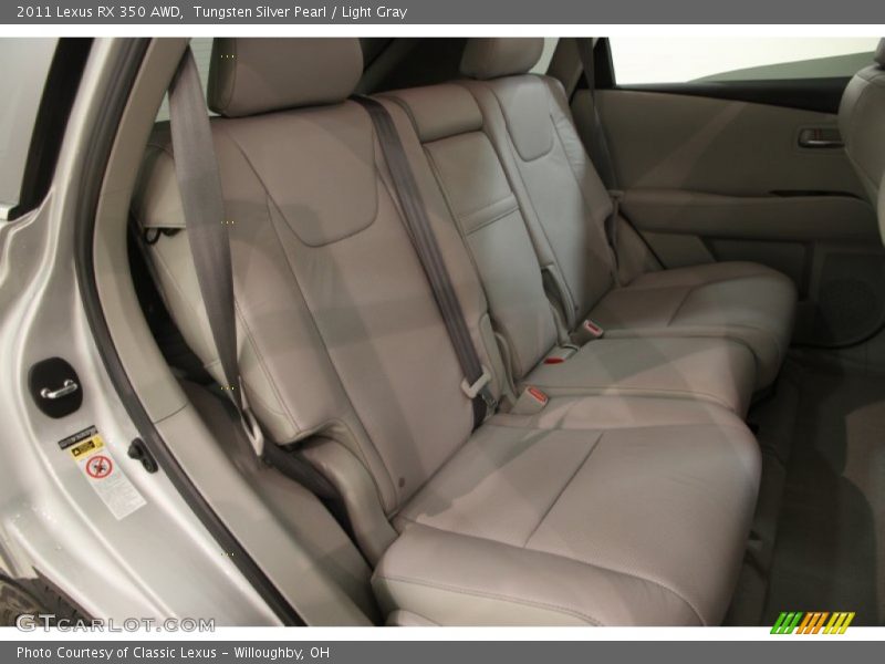 Tungsten Silver Pearl / Light Gray 2011 Lexus RX 350 AWD