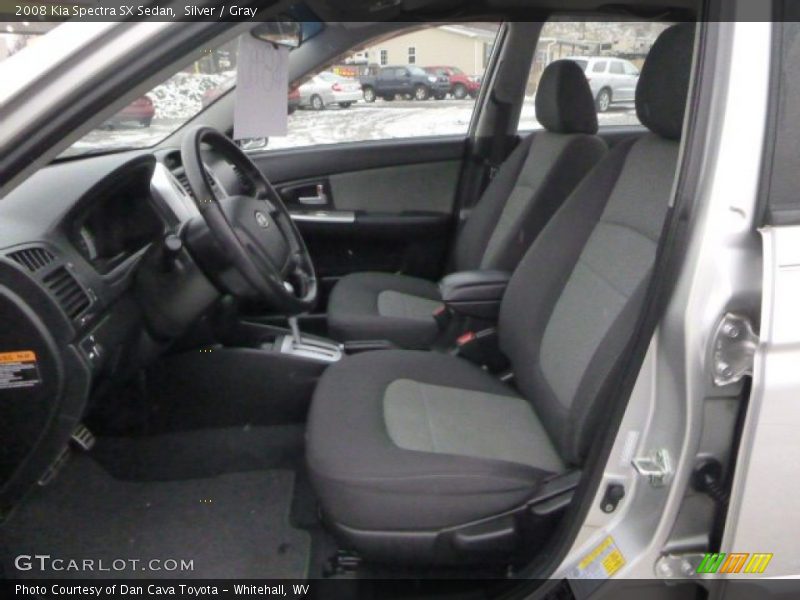 Silver / Gray 2008 Kia Spectra SX Sedan