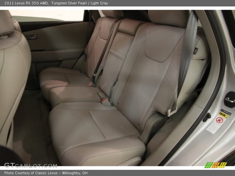 Tungsten Silver Pearl / Light Gray 2011 Lexus RX 350 AWD